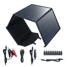 80W Portable Solar Panel Folding Charger Bag, Outdoor Power Supply for Camping