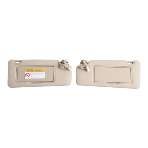 Car Left Right Sun Visor with Make- Mirror Beige for  T700 T800