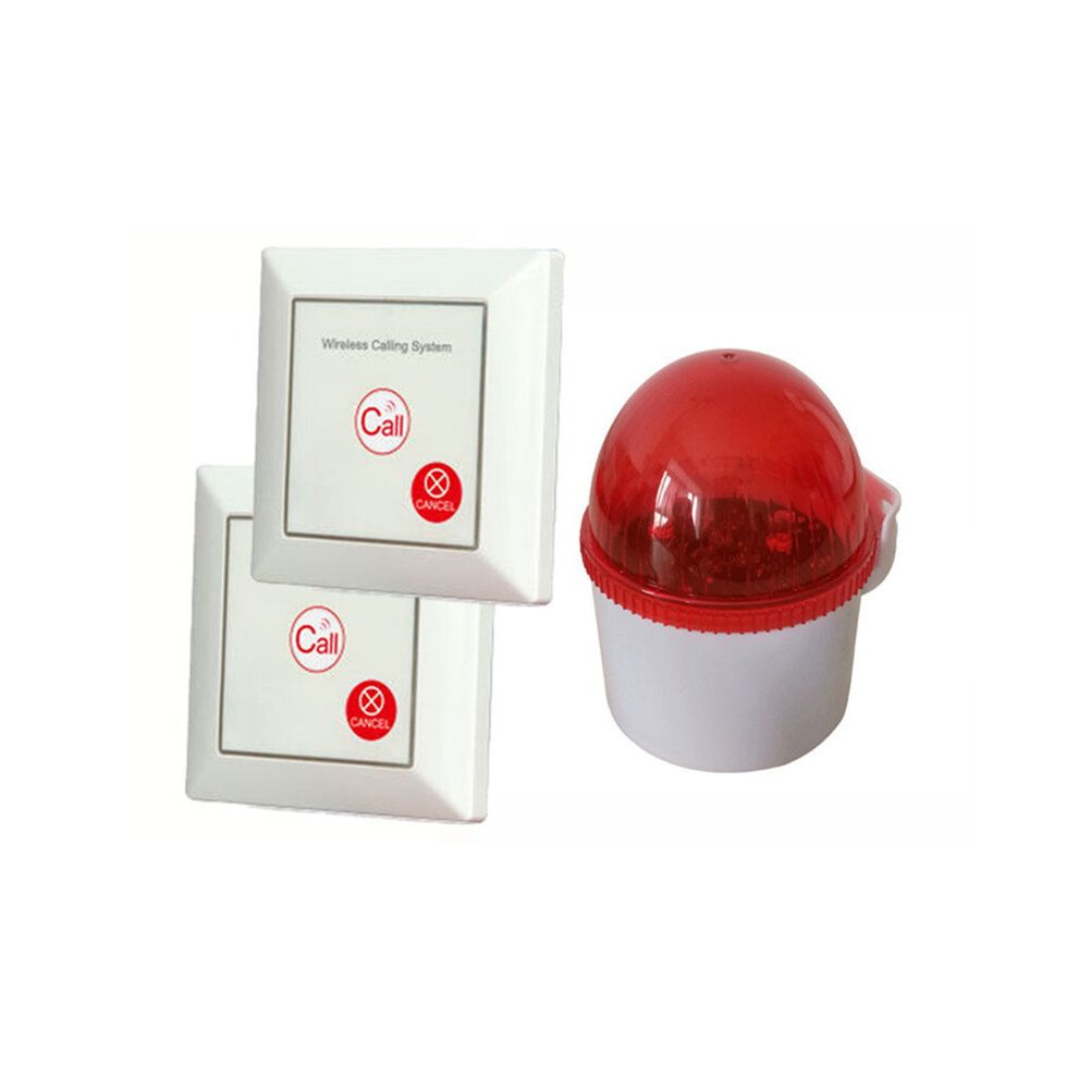 Light Caregiver Pager Alarm Sos Button Wireless Sound And Alarm For Elderly Disabled Seniors Toilet Bathroom Hospital
