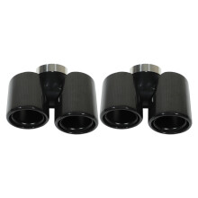 Exhaust Pipe Noise Canceller Replacement For Land Rover Defender Real Carbon Fiber Stainless Steel Quad Exhaust Tip Easy Installation Durable