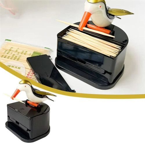 Cartoon  Toothpick Container Automatic Toothpick Dispenser Holder Box Home Decoration Kitchen Accessories 2