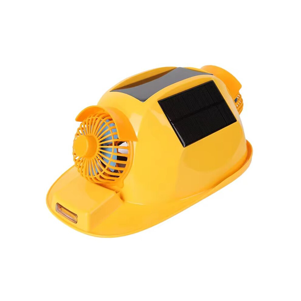 Hard Hat Double Fan Helmet With Light Solar Safety Helmet For Construction Home Improvement Helmet Hat Safety Helmet 4712162726891