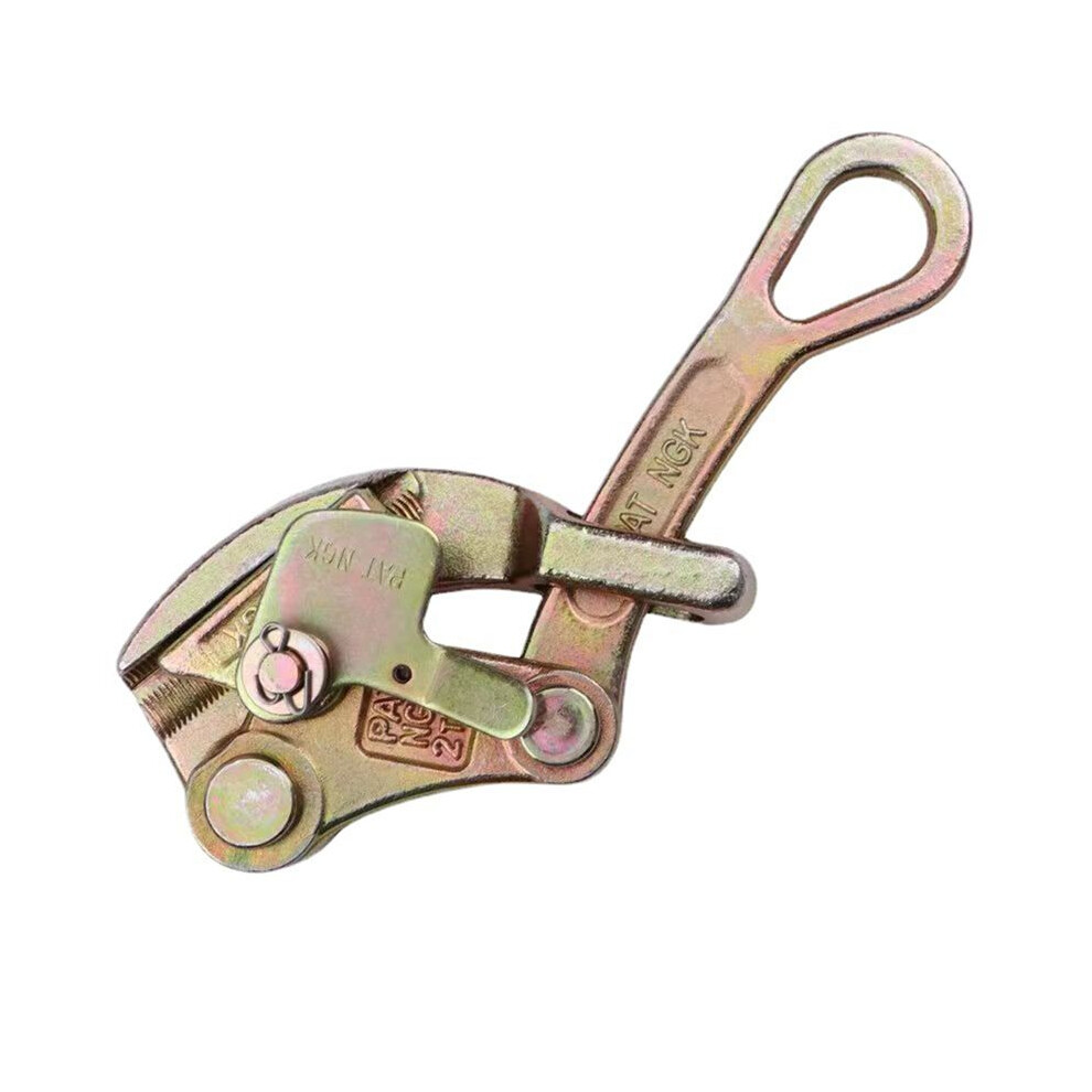 2 Ton Wire Rope Jaw Clamp Electricity Cable Grip Pulling Non-Slip Tightening Multifunctional Tool Carbon Steel 6032106255767