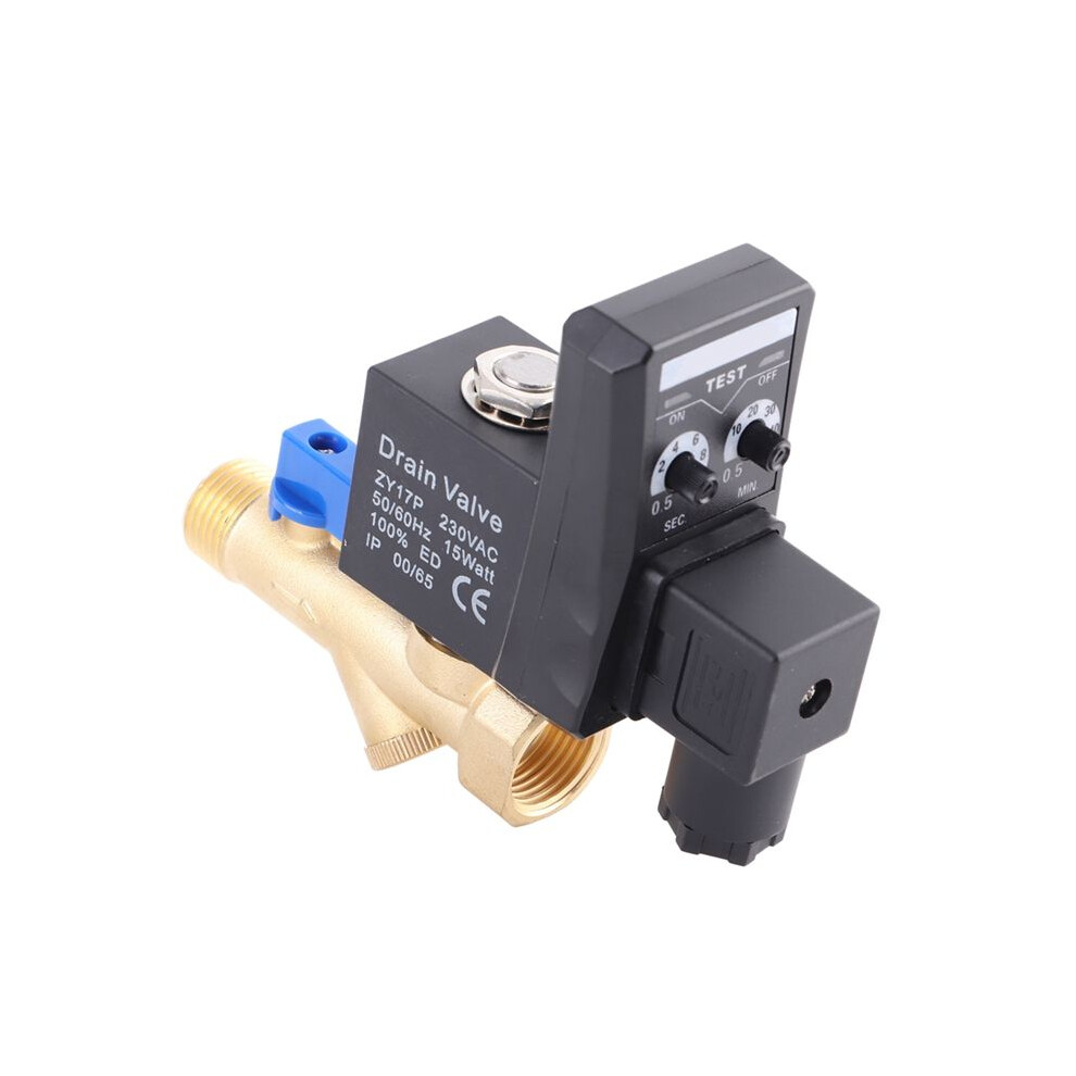 G1/2 Dn15 Automatic Electronic Timed Drain Valve For Air Compressor Condensate Management Ac220v 6031518815798
