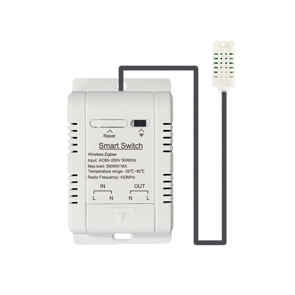 Wifi Temperature And Humidity 20Ab Breaker With Work With Ewelink Alexa Intelligent Thermostat 4711212685867