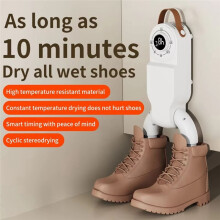 Sèche-Chaussures Intelligent, Minuterie Réglable, Séchage Rapide, Désodorisant, Chauffe-Chaussures Domestique, Prise UE.