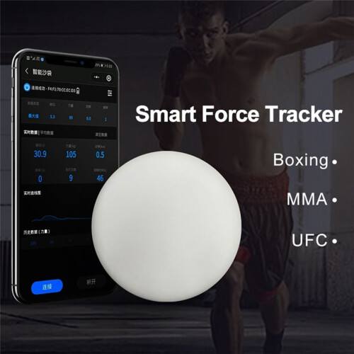 Force Tracker Punching Bag Power Meter Speed Test Boxing Kick Sensor Dynamometer Training Boxing Dynamometer Black 2