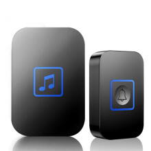 Wireless Doorbell Waterproof 300Meters Range/LED Light/Home Cordless Door Bell with 1 Receiver Adjustable Volume UK Plug