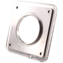 RV Exterior Accessories 75mm RV Knife Gate Valve Flange Portable Manual Control Sewer Drain Valve Flange