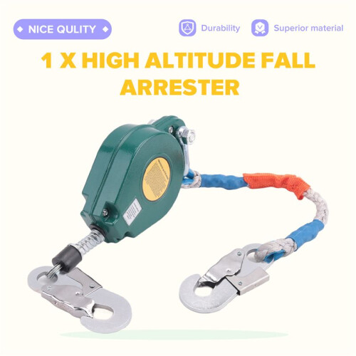 High Altitude Fall Protection Device 3 Meter Descender Safety Belt Fall Arrester Automatic Rope Lock Self-Locking Device 1