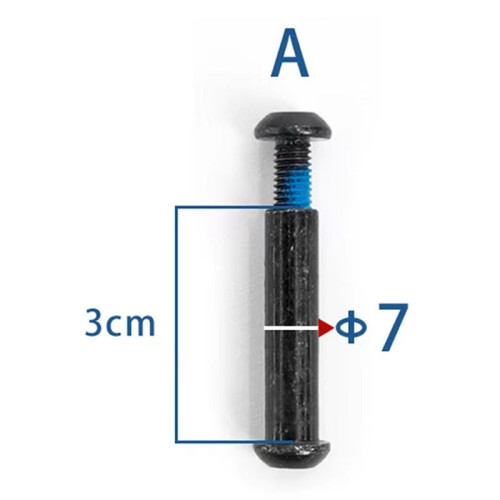 Folding Pothook Hinge Bolt for  MAX G30 Electric Scooter Repair Lock Pull Ring Hook Screw Fixed Part 7mm 2
