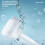 Automatic Pet Bubble Bath Machine-Cat Grooming Massage SPA Tool,3 Modes,Waterproof Rechargeable for Small Pets White 3