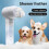 Automatic Pet Bubble Bath Machine-Cat Grooming Massage SPA Tool,3 Modes,Waterproof Rechargeable for Small Pets White 9