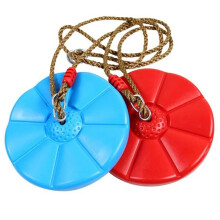 Children'S Disc Swing Kid Indoor and Outdoor Sports Thickened Petal Swing Hanging Swing Toys Rocking Chair Red