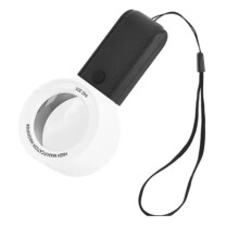30x Vergrootglas met LED UV-Licht, Professionele Dubbele Laag Optische Glazen Lens, Handloep voor Sieraden, Loep A