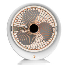 Portable Small Fan Desktop USB Fan Home Dormitory High Wind Power Rose Gold