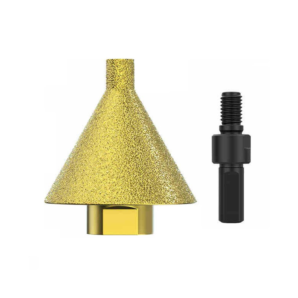 Diamond Chamfer Bit M10 Thread, 50Mm Tapered Ceramic Tile Engraving And Cutting Tool, Polishing Opener For Chamfering 6031888251776