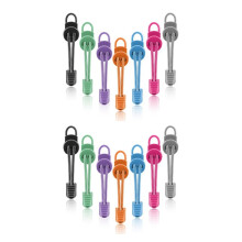 7Pair Shoelaces for Sneaker Elastic No Tie Shoe Laces Stretching Lock Lazy Laces Quick Rubber Shoelace Round Shoestrings