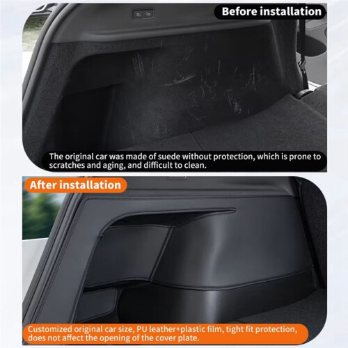 For  Model Y Juniper 2025 Trunk Mat Full Coverage Trunk Both Side Guards Protective Pad Cargo Liner Anti Dirty Mat 2