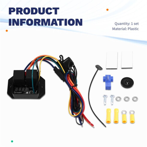 Adjustable Temperature Range Digital Electric Thermatic Fan Kit 0444 Digital Radiator Fans Controller Swith Kit 1