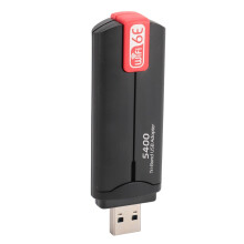 USB WiFi Adapter 5400Mbps Tri Band WiFi 6E with USB 3.0 for Desktop and Laptop PC