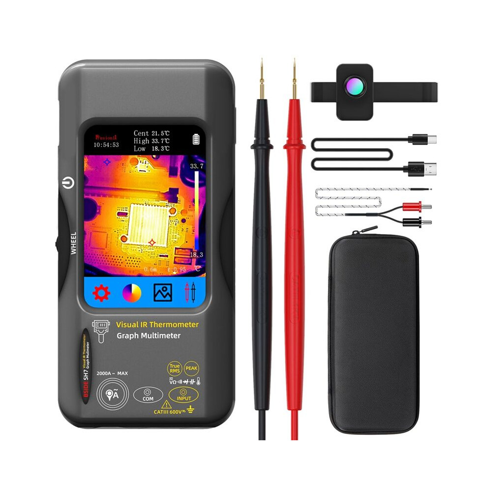Thermal Imaging Camera Multimeter 320X320 Resolution 25Hz Infrared Thermal Camera 15 Thermal Palettes -Ranging Tester 4713977540030