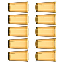 10 Pack Reusable Plastic Tumblers Water Cups-brown 210ml