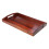 Storage Pallet Wood Rectangle with Handles Handheld Stylish for 1