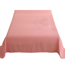 Washed Cotton Bed Sheet Breathable Bed Linen Soft-Pink 2