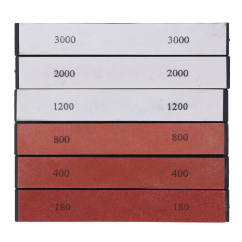 6PCS Messerschärfstein 180 400 800 1200 2000 3000 1
