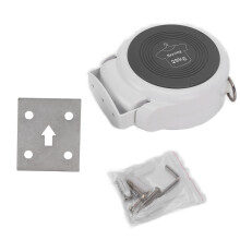 Retractable Clothesline For Indoor Outdoor Use, Heavy Duty With Automatic Retractable Mechanism, Extendable Up To 18ft, Easy Assembly And Spacious