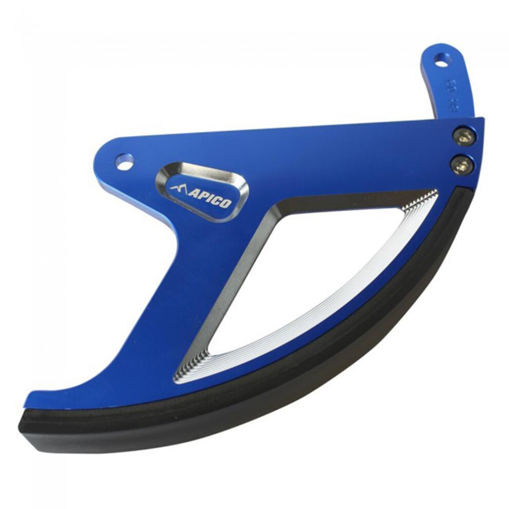 Apico Rear Brake Disc Guard For Yamaha Yz 125/250 1998-2023, Yzf250 2001-2023, Yzf450 2003-2022, Wrf 250/450 2001-2023 Blue 5056480914417