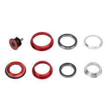 Bicycle Bearing Headset, Headset Taper Washer Aluminium Alloy Material CNC Fine Machining Front Fork Conical Stem Spacers, Anti-rust Sturdy and Durabi