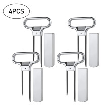 Vintage Bottle Opener, Elegant Wine Corkscrew Tool With Protective Sheath For Safe Storage And Transport, Ergonomic Handle Ensures Comfortable Grip,