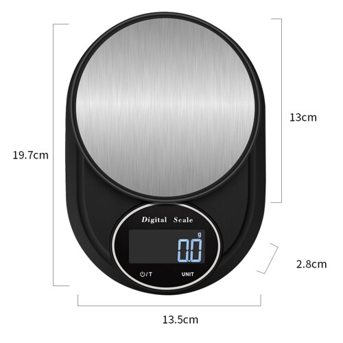 Electronic digital scale 5kg/0.1g 1