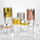 Σκληρό πλαστικό ποτήρι για κοκτέιλ, ανθεκτικά πλαστικά ποτήρια μιας χρήσης με 7