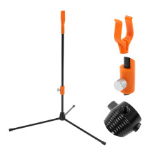 Adjustable Orange Recurve Bow Stand with Glass Fiber Rod, 45cm