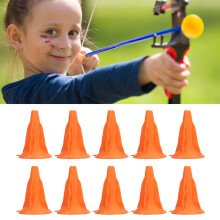 Children's Hunting Game Arrowheads 10PCS Soft Rubber Suction Cup Orange