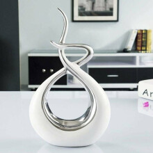 Statuie ceramică pentru decorul casei, decor de masă modern cu artă abstractă și design de artă abstractă, cadou ideal pentru piesa centrală