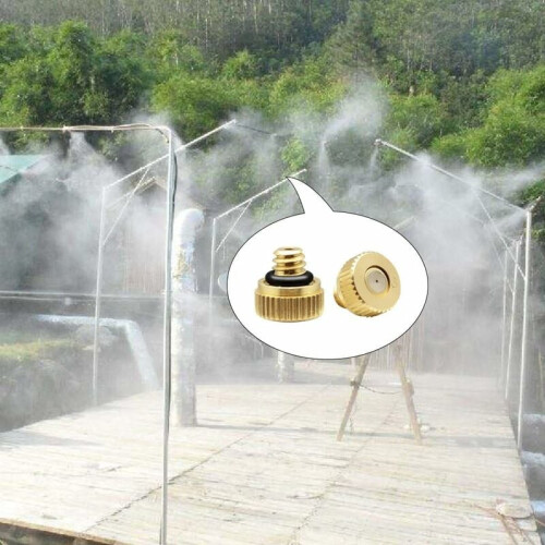 Ακροφύσια Mister από ορείχαλκο για σύστημα ψύξης Patio Misting, η θέση ακροφυσίου χαμηλής 2