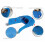 Adjustable Breathable Cat Muzzle Blue, Bite Resistant, Small Size 7