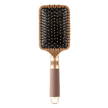Cepillo de pelo con cerdas flexibles para desenredar el cabello. Cepillo compatible con cabello húmedo y seco. Cepillo plano con cerdas de nailon