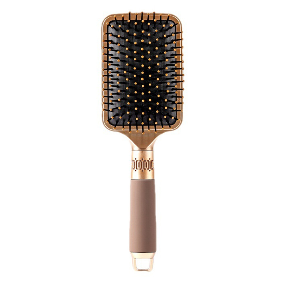 Nylon Bristle Brush With Detangling Hair Brush Paddle Brush Cushion Massage Scalp Flexible Bristles Ball Tipping Bristles Smooth Handle Lightweight D