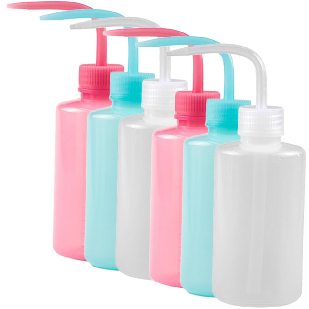 6Pcs Eyelashes Washing Bottles Leakproof Squeeze Bottle for Cleaner Safe  Grade with Measurement Scale for Salon Home Use
