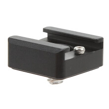 Adaptador de zapata fría, rosca de 1/4 de pulgada, 2,4 x 2,4 x 1 cm