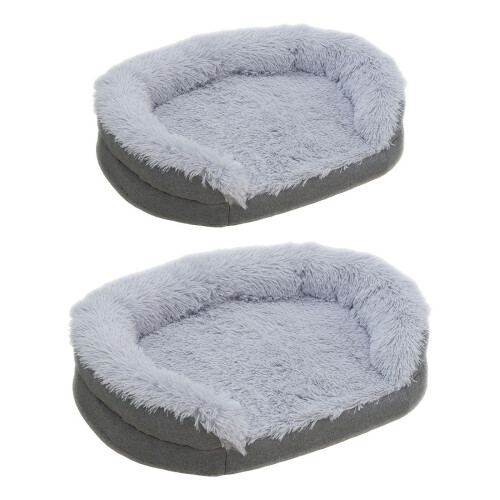 Winterwarmes Plüsch-Hundebett, Haustier-Schlafsofa mit-M 1