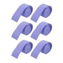 6 Stück Lila PU Tennisracket-Griffband 2,5 cm x 110 cm Antirutsch