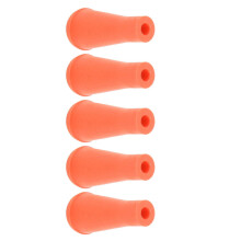 5Pcs 6mm Rubber Arrow Tips Blunt Broadheads for Hunting Shooting Orange