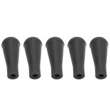 5 Stück 6 mm Gummipfeilspitzen für Jagd, Schießtraining, schwarz
