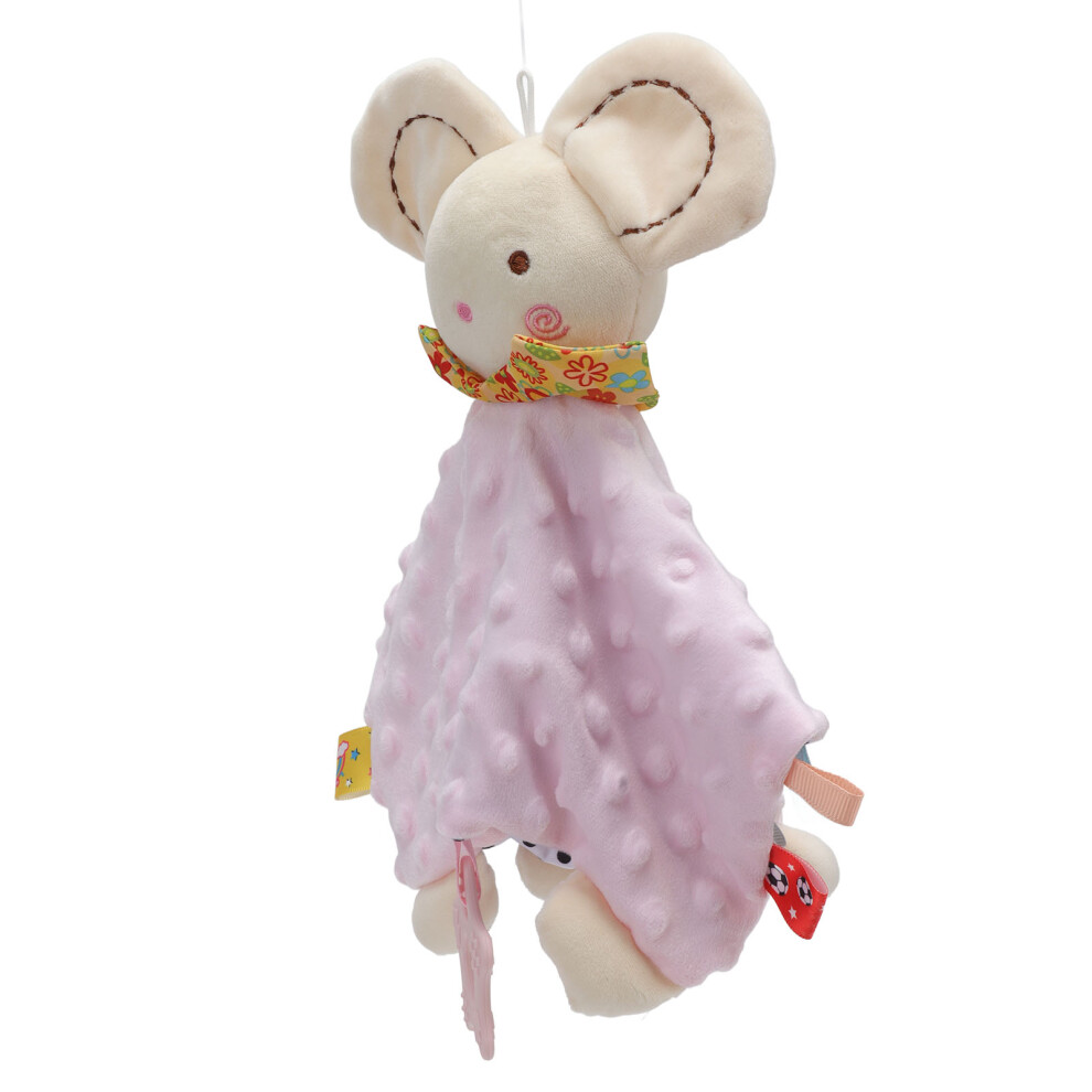Bright Plush Baby Security Blanket, 28Cm, Soft Snuggle Toy Pink